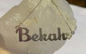 Süße Neu mit Etikett Sterlingsilber 925 "BEKKA" Rebekka Rebekka 18" Halskette - Bild 1 von 6