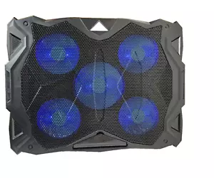 PC Cooler Cooling Pad Stand Dual USB Fan Cooler 5 Fans for Notebook PC - Picture 1 of 23