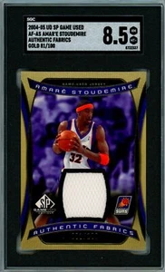 AMARE STOUDEMIRE SGC 8.5 JERSEY 81/100 2004-05 UD SP GAME USED AUTHENTIC FABRICS - Picture 1 of 2