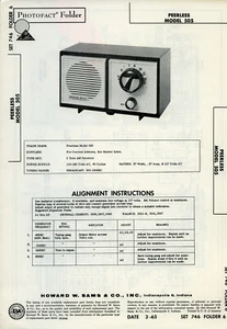 Vintage Sam's Photofact/Schematic Folder Peerless Model #505 SFF93 - Bild 1 von 1