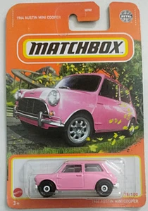 MATCHBOX 1964 AUSTIN MINI COOPER PINK #78/100 2022 MBX Highway - Picture 1 of 6