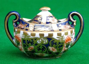 ROYAL CROWN DERBY IMARI MINIATUR SUCRIER - 6299 MUSTER - DATIERT 1911/12. - Bild 1 von 12