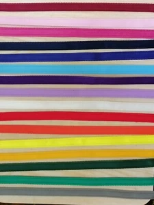 5m CUSHION WEB 19mm wide (3/4in) lots of colours  soft webbing - Picture 1 of 23
