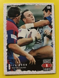 NRL 1995 S1 Dynamic Trading Card #139 Bill Dunn Western Suburbs Magpies - Picture 1 of 2