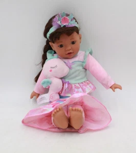 Member's Mark Sea Life Geschwister 16" Vinyl Mädchen Puppe Seepferdchenschwanz rosa brünett - Bild 1 von 10