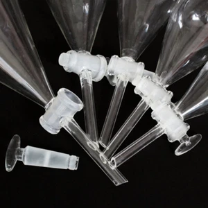 60ML-1000ML New Lab Glass Transparence Separatory Funnel with Stopcock 1Pcs - Picture 1 of 6