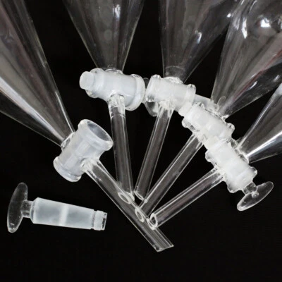 60ML-1000ML New Lab Glass Transparence Separatory Funnel with Stopcock 1Pcs - Image 1 of 4
