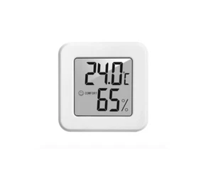 1PC White Electronic Temperature and Humidity Meter Car Thermometer 45x45mm NYP - Picture 1 of 5