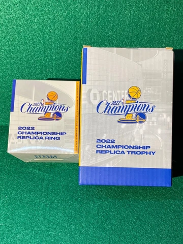 Golden State Warriors 2022 NBA Championship SGA REPLICA RING & REPLICA TROPHY Cover