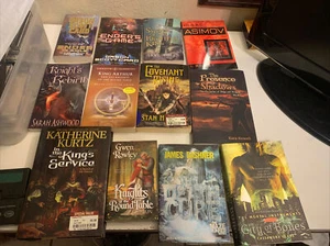 Fantasy Book Lot Of 12 Books Si-Fi Kings Knights Dragons  - Picture 1 of 8