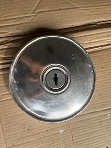 Vintage Chevy Dog Dish w/Bowtie Center Cap Hubcaps  Measure 9.25" - Picture 1 of 2