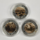 (3) Operation Overlord 75th Anniversary D-Day World War II Proof Coins 3DDOO15