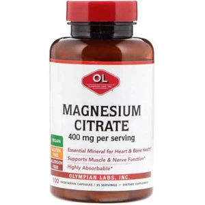 Olympian Labs Magnesium Citrate 400 mg 100 Caps - Picture 1 of 2