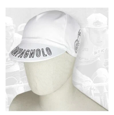 Casqueta gorra de ciclismo de algodón estilo vintage CAMPAGNOLO BLANCO Foto 1 de 4
