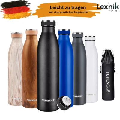 Thermosflasche Thermos 500ml Trinkflasche Wasserflasche Isolierflasche Edelstahl