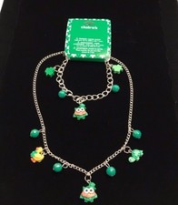  Girls Fashion Jewelry St Patricks Day Charm Necklace and Bracelet Set Claire's