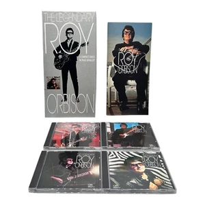 The Legendary Roy Orbison 4 CD Box Set Music with 36 Page Booklet 1990 Near Mint - Imagen 1 de 10