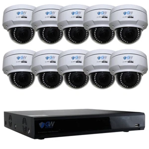 8MP 2160p @30fps 4K IP Optical Motorized Zoom PoE Security System - 10 Cameras - Picture 1 of 12