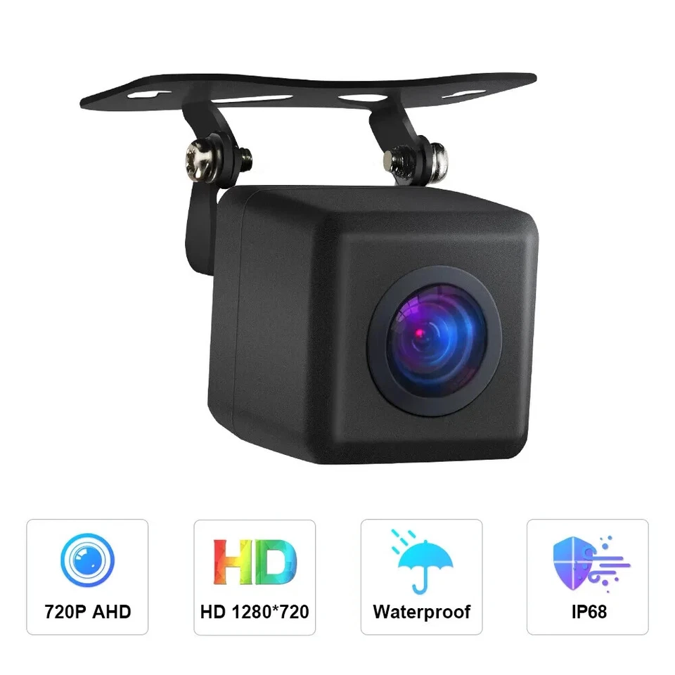 Black Car Rear View Backup Reverse Camera Wide Angle E WaterProof AHD Parking HD - Image 1 of 4