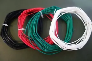 100 Ft 18 Awg Solid Core Mil Spec Silver Plated 600V Teflon/ PTFE Wire 4 X 25 Ft - Picture 1 of 2