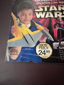 SEHR SELTEN 1999 Star Wars Episode 1 Toys R Us Farbkatalog Anzeige Naboo Starfighter - Bild 1 von 17