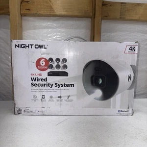 Night Owl Expandable 8 Channel Wired Bluetooth DVR with (6) Wired 4K UHD Cameras - Picture 1 of 10