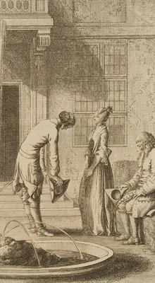 D. CHODOWIECKI (*1726), Illust. Johann Bunkels Leben,  1778, Kupferstich - Bild 1 von 4