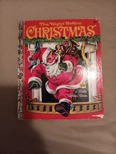 Vintage Children's Little Golden Book THE NIGHT BEFORE CHRISTMAS Corinne Malvern - Picture 1 of 3