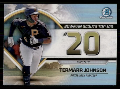 Termarr Johnson 2023 Bowman #BTP-20 Bowman Scouts Top 100 Pittsburgh Pirates - Image 1 of 2