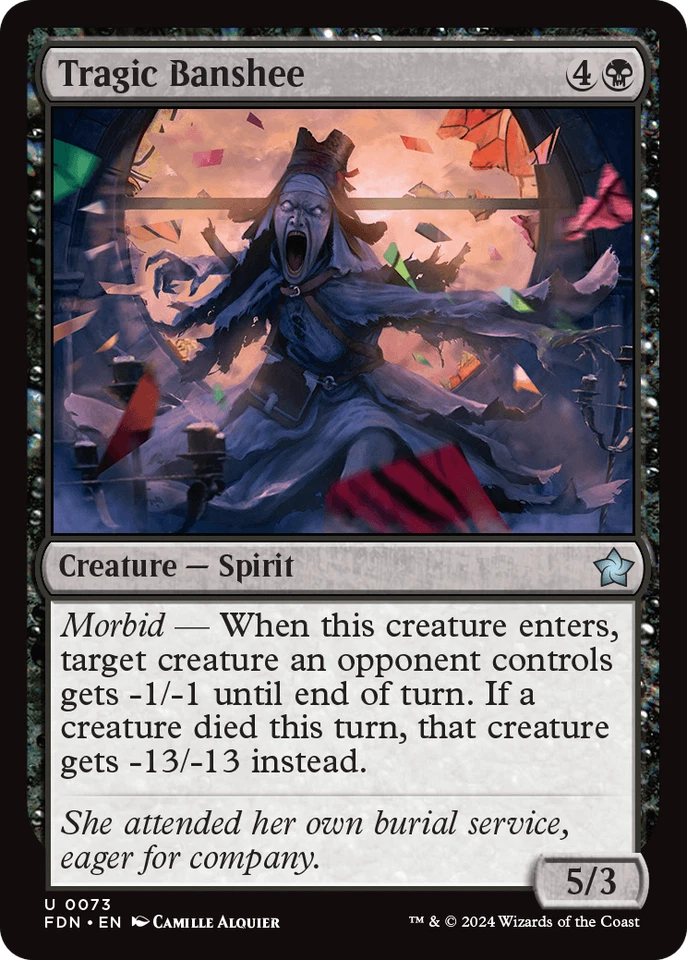 MTG Tragic Banshee FDN English - Image 1 of 1