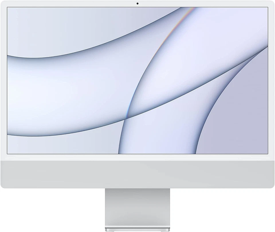 Apple iMac M1 3.2GHz 24" | 8GB RAM 256GB-SSD | 2021 MGTF3LL/A | Silver | Fair* - Image 1 of 1