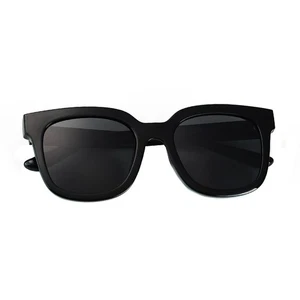 TAC Polarisierte Sonnenbrille Dickes Gestell Eckig Schwarz Brille - Bild 1 von 17