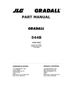 Manuale catalogo ricambi sollevatore telescopico GRADALL 544B - Foto 1 di 10