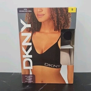 DKNY 2er Pack Seamless BH Erwachsene Damen Small Schwarz/Sand - Bild 1 von 7