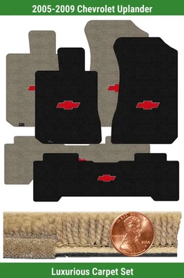 Juego de alfombrillas de lujo personalizadas para Chevrolet Uplander '05-09 con logotipo (3 piezas) #FHF Foto 1 de 4