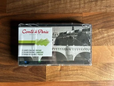 Conté à Paris Artistas Profissionais Qualidade Pastéis Duros Conjunto de 12 Paisagens* - Imagem 1 de 4