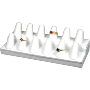 Schmuck Ring Leder Display 12 Finger Vitrinen Befestigung - Bild 1 von 1