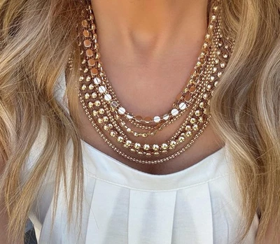 Collar Park Lane Zelda Dorado Multi-Hebra Distintivo | Nuevo en Caja Foto 1 de 4