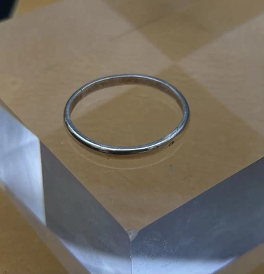 Bague de Mariage Alliance Or Argent Vermeil Homme 67 27 poinçon sanglier aigle - Photo 1/4