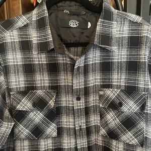 805 Flannel Shirt Mens large Firestone Walker Brewing Company Plaid - Picture 1 of 12