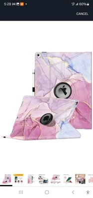Fintie Rotating Case - 2017/2015 iPad Pro 12.9 inch (Old Model) lilac marble  - Image 1 of 4