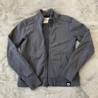 Chaqueta con capucha y cremallera completa American Giant gris para mujer MEDIANA Foto 1 de 4