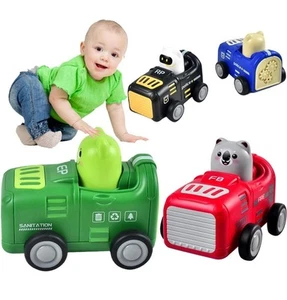 Car Toys for Boy Girl Gifts, Press and Go Toy Cars for 3+ Years Gifts 4 Pack - Picture 1 of 6