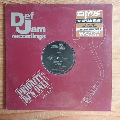 DMX ‎– What's My Name 12" US-1999 PROMO PRESS VG - Bild 1 von 3