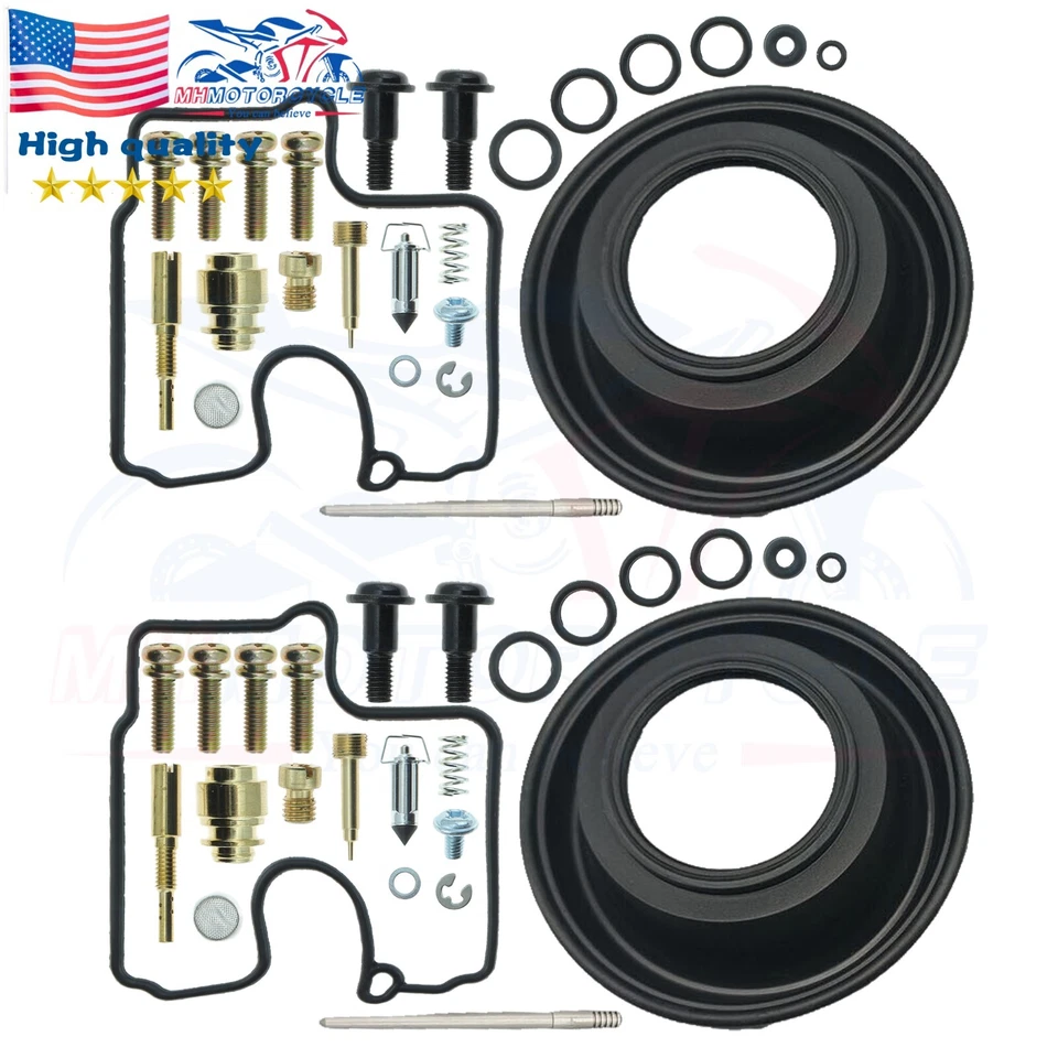 2x Carburetor Gaskets Jets Rebuild Repair Kit For SUZUKI SV650 SV650S SV 99-02 - Image 1 of 4