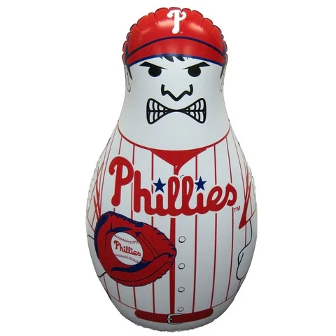 PHILADELPHIA PHILLIES BASEBALL BUDDY BOP BAG PUNCH BAG 40" TALL FREE SHIPPING Cover