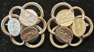 Vintage Sarah Coventry Silber Ohrclips - Bild 1 von 2