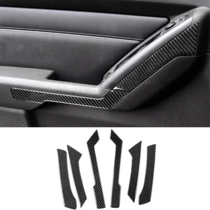 6×Soft Carbon Fiber Interior Door Armrest Panel Trim Kit For Hummer H3 2006-2010 - Picture 1 of 19
