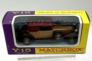 1930 Packard Victoria Lesney Matchbox Model of Yesteryear Y-15 48:1 Copper & Red