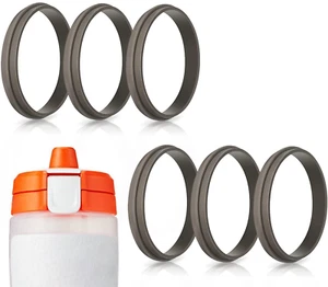 6 Pack Gasket for Gatorade Water Bottle Lid Replacement Food Grade Silicone New - Picture 1 of 11